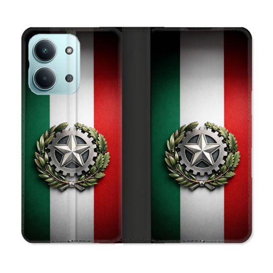 Housse Cuir Portefeuille Pour Xiaomi Redmi 17C 5G Voyage Drapeau Italie