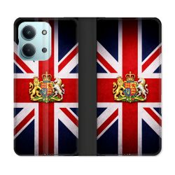 Housse Cuir Portefeuille Pour Xiaomi Redmi 17C 5G Voyage Drapeau Grande Bretagne UK
