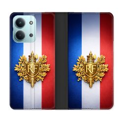 Housse Cuir Portefeuille Pour Xiaomi Redmi 17C 5G Voyage Drapeau France