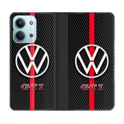Housse Cuir Portefeuille Pour Xiaomi Redmi 17C 5G Volkwagen Line