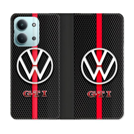 Housse Cuir Portefeuille Pour Xiaomi Redmi 17C 5G Volkwagen Line