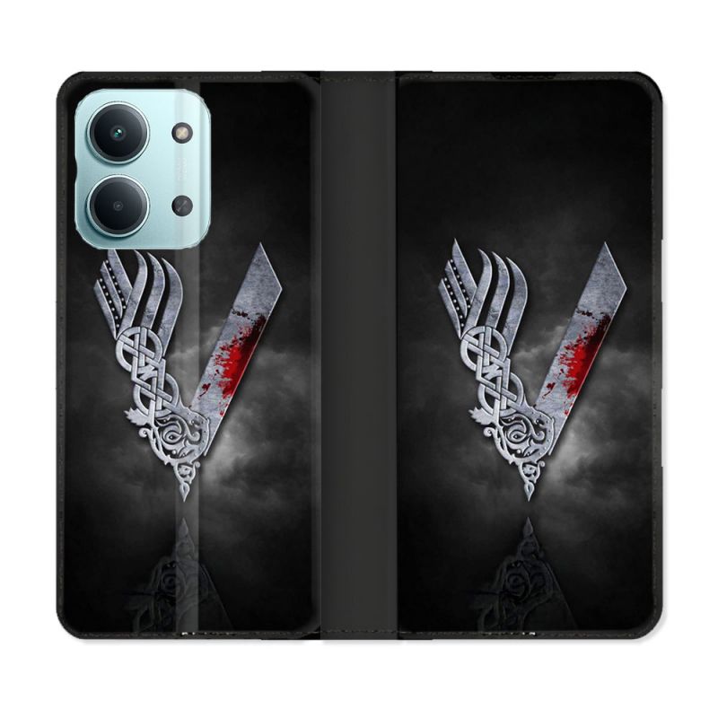 Housse Cuir Portefeuille Pour Xiaomi Redmi 17C 5G Viking
