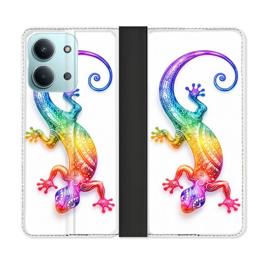 Housse Cuir Portefeuille Pour Xiaomi Redmi 17C 5G Animal Salamandre Color 2026