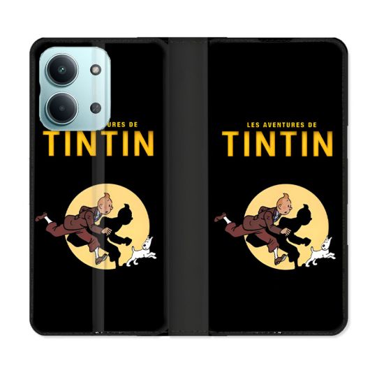 Housse Cuir Portefeuille Pour Xiaomi Redmi 17C 5G Tintin Classique