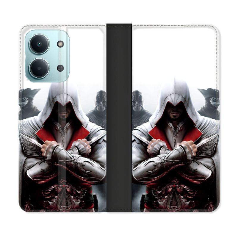 Housse Cuir Portefeuille Pour Xiaomi Redmi 17C 5G Assassin Creed Mask