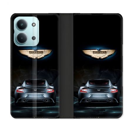 Housse Cuir Portefeuille Pour Xiaomi Redmi 17C 5G Aston Martin
