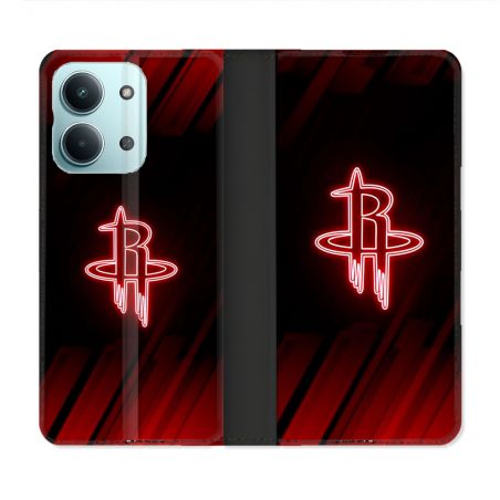 Housse Cuir Portefeuille Pour Xiaomi Redmi 17C 5G Basket Houston Rockets