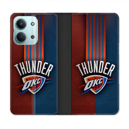 Housse Cuir Portefeuille Pour Xiaomi Redmi 17C 5G Basket Oklahoma City Thunder