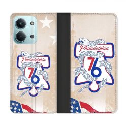 Housse Cuir Portefeuille Pour Xiaomi Redmi 17C 5G Basket Philadelphia 76ers