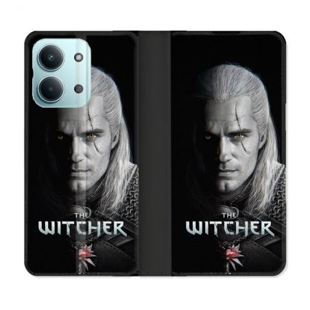 Housse Cuir Portefeuille Pour Xiaomi Redmi 17C 5G The Witcher Noir