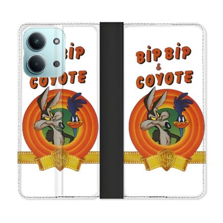 Housse Cuir Portefeuille Pour Xiaomi Redmi 17C 5G Bip Bip Coyote