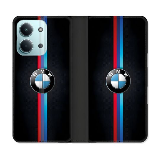 Housse Cuir Portefeuille Pour Xiaomi Redmi 17C 5G BMW Logo