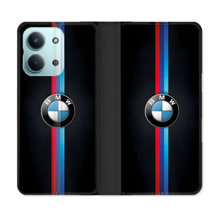 Housse Cuir Portefeuille Pour Xiaomi Redmi 17C 5G BMW Logo