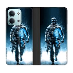 Housse Cuir Portefeuille Pour Xiaomi Redmi 17C 5G Call Of Duty Guerrier