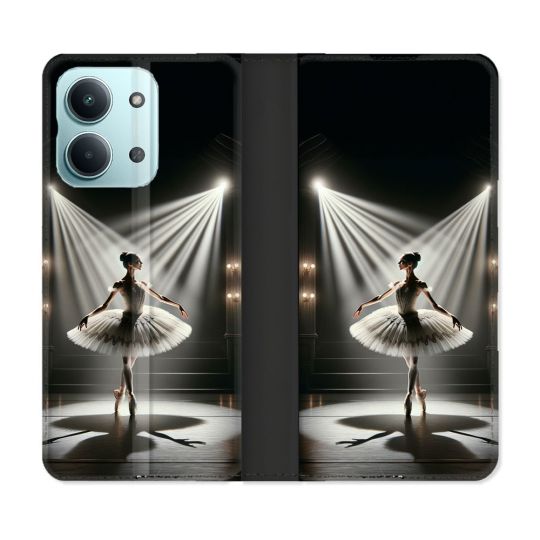 Housse Cuir Portefeuille Pour Xiaomi Redmi 17C 5G Danseuse Lumière