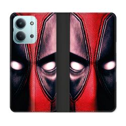 Housse Cuir Portefeuille Pour Xiaomi Redmi 17C 5G Deadpool Yeux