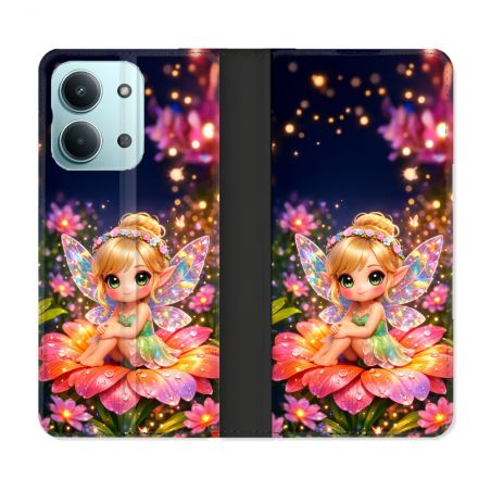 Housse Cuir Portefeuille Pour Xiaomi Redmi 17C 5G Fantastique Fee Kawaii