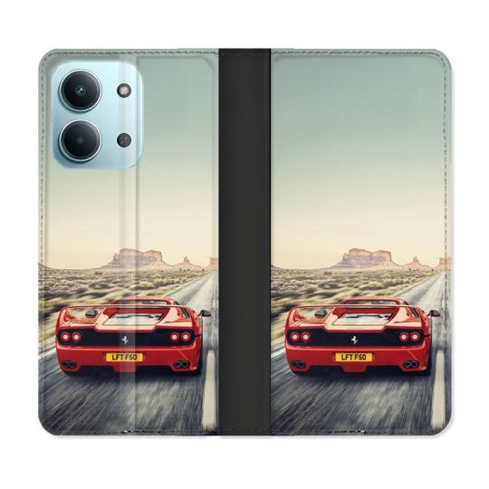 Housse Cuir Portefeuille Pour Xiaomi Redmi 17C 5G Ferrari F50