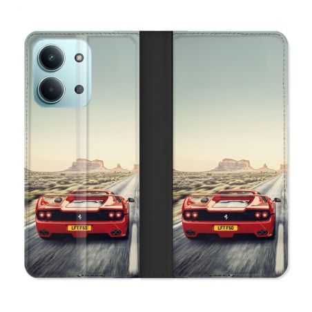 Housse Cuir Portefeuille Pour Xiaomi Redmi 17C 5G Ferrari F50