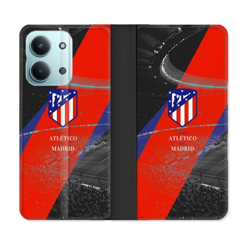 Housse Cuir Portefeuille Pour Xiaomi Redmi 17C 5G Foot Athletico Madrid