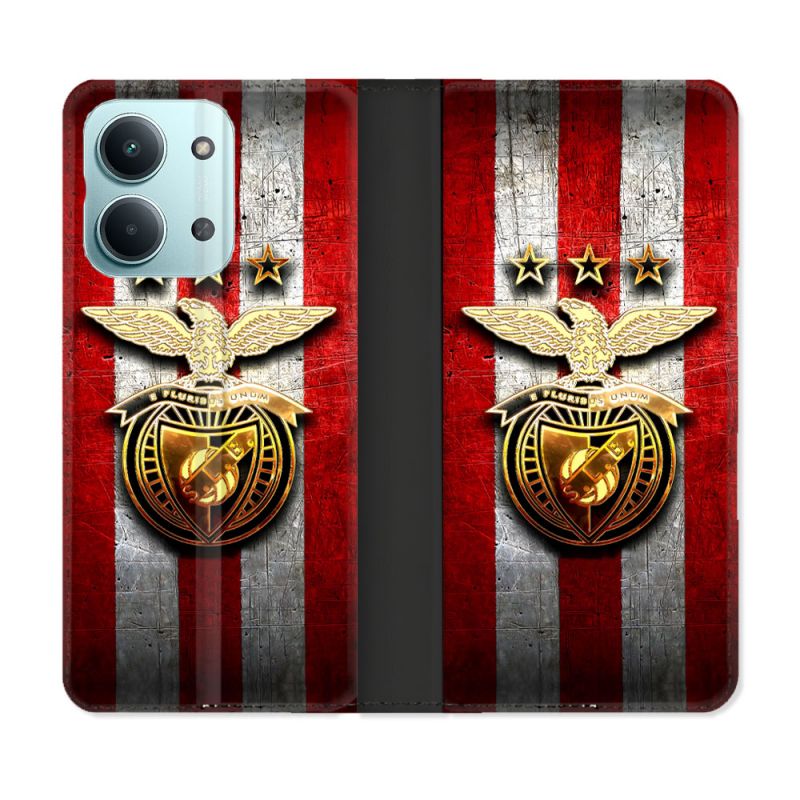 Housse Cuir Portefeuille Pour Xiaomi Redmi 17C 5G Foot Benfica