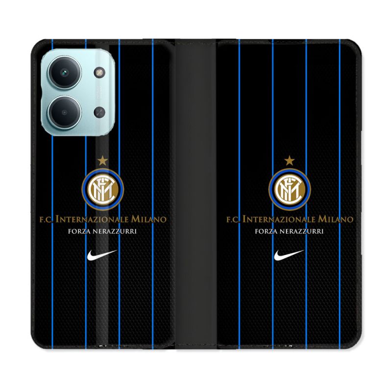 Housse Cuir Portefeuille Pour Xiaomi Redmi 17C 5G Foot Inter Milan