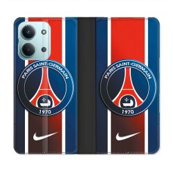 Housse Cuir Portefeuille Pour Xiaomi Redmi 17C 5G Foot PSG 1970