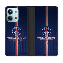 Housse Cuir Portefeuille Pour Xiaomi Redmi 17C 5G Foot PSG Fier