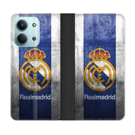 Housse Cuir Portefeuille Pour Xiaomi Redmi 17C 5G Foot Real Madrid
