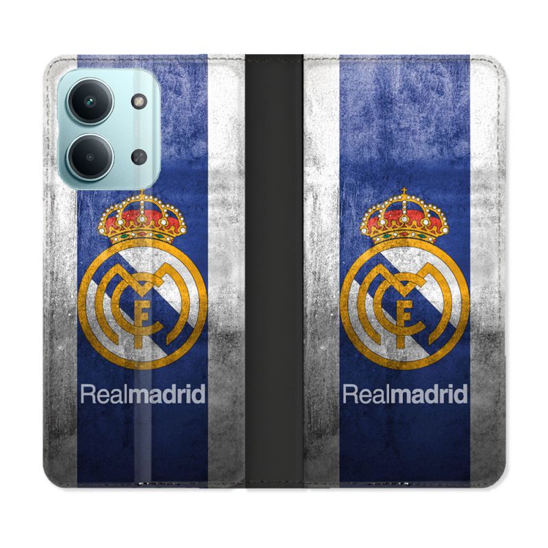 Housse Cuir Portefeuille Pour Xiaomi Redmi 17C 5G Foot Real Madrid