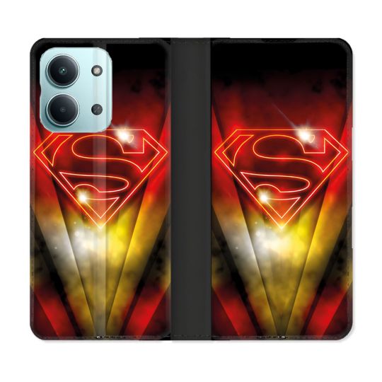 Housse Cuir Portefeuille Pour Xiaomi Redmi 17C 5G Superman Logo