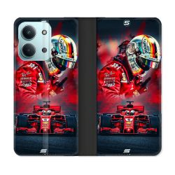 Housse Cuir Portefeuille Pour Xiaomi Redmi 17C 5G Formule 1 F1 Ferrari