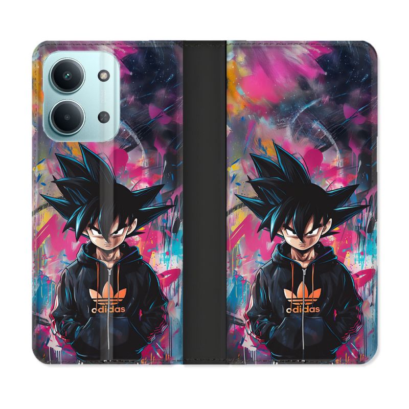 Housse Cuir Portefeuille Pour Xiaomi Redmi 17C 5G Street Art Sangoku