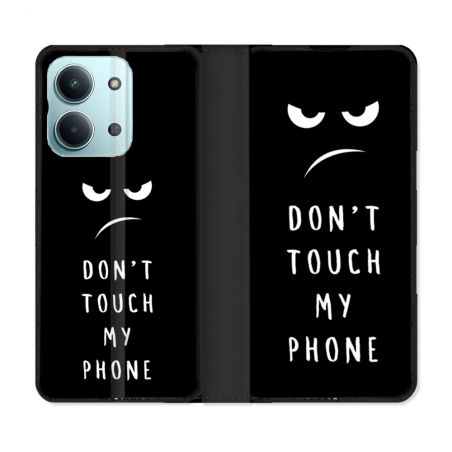 Housse Cuir Portefeuille Pour Xiaomi Redmi 17C 5G Humour Don't Touch