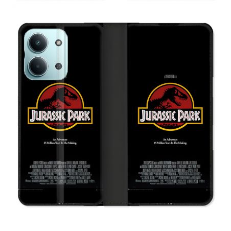 Housse Cuir Portefeuille Pour Xiaomi Redmi 17C 5G Jurassic Park Affiche