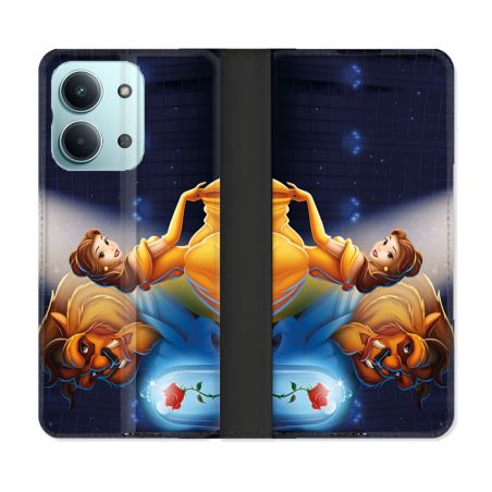 Housse Cuir Portefeuille Pour Xiaomi Redmi 17C 5G La Belle et La Bête