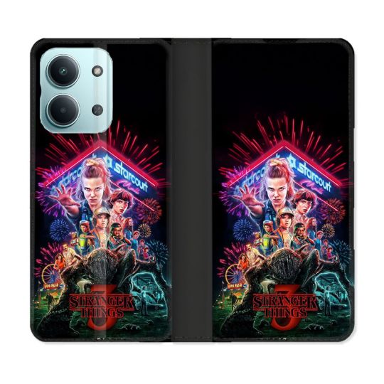 Housse Cuir Portefeuille Pour Xiaomi Redmi 17C 5G Stranger Things Affiche 3