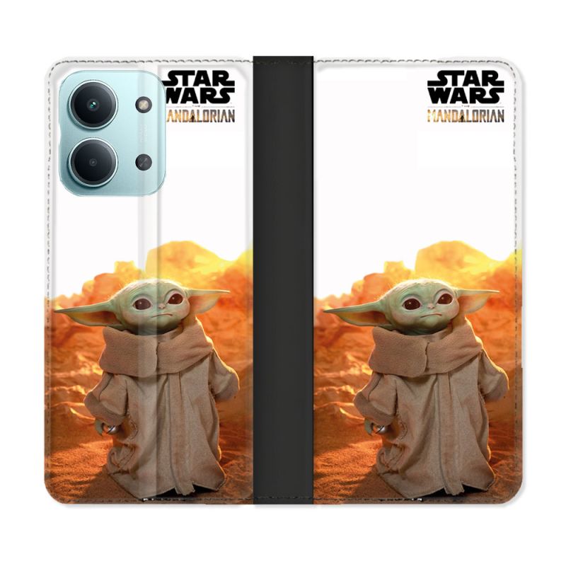 Housse Cuir Portefeuille Pour Xiaomi Redmi 17C 5G Star Wars - Yoda bebe soleil