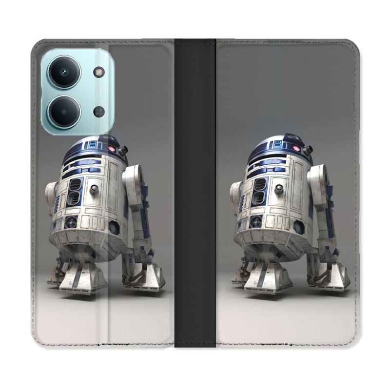 Housse Cuir Portefeuille Pour Xiaomi Redmi 17C 5G Star Wars - R2D2