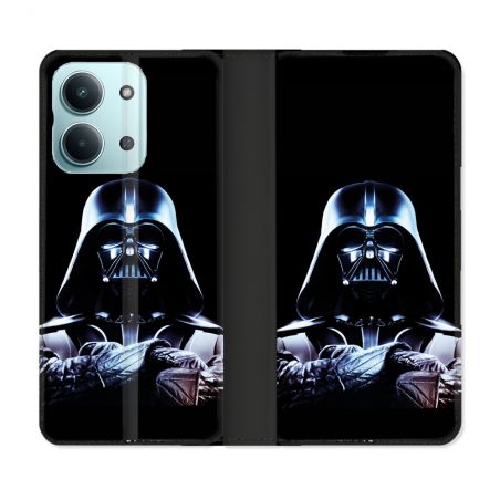 Housse Cuir Portefeuille Pour Xiaomi Redmi 17C 5G Star Wars - Dark Vador Noir