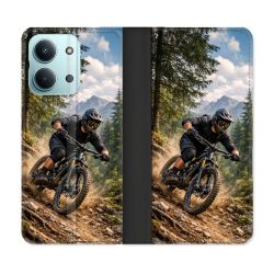 Housse Cuir Portefeuille Pour Xiaomi Redmi 17C 5G Sport VTT Montagne