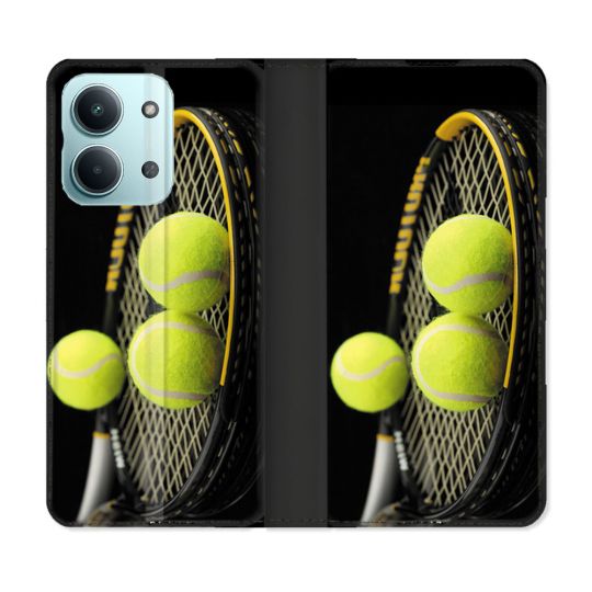 Housse Cuir Portefeuille Pour Xiaomi Redmi 17C 5G Sport Tennis Balls