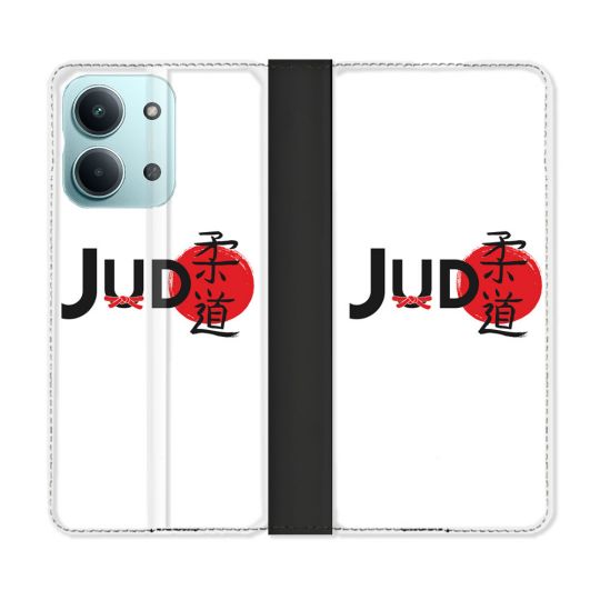 Housse Cuir Portefeuille Pour Xiaomi Redmi 17C 5G Sport Judo Logo