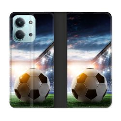 Housse Cuir Portefeuille Pour Xiaomi Redmi 17C 5G Sport Football Stade