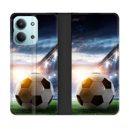 Housse Cuir Portefeuille Pour Xiaomi Redmi 17C 5G Sport Football Stade