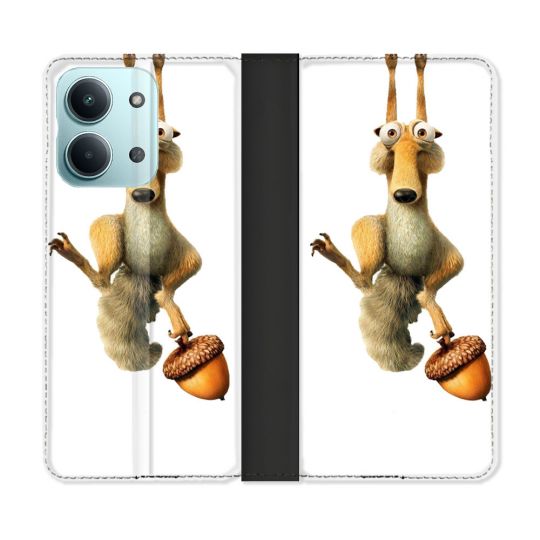Housse Cuir Portefeuille Pour Xiaomi Redmi 17C 5G L'âge de Glace Scratch Suspendu