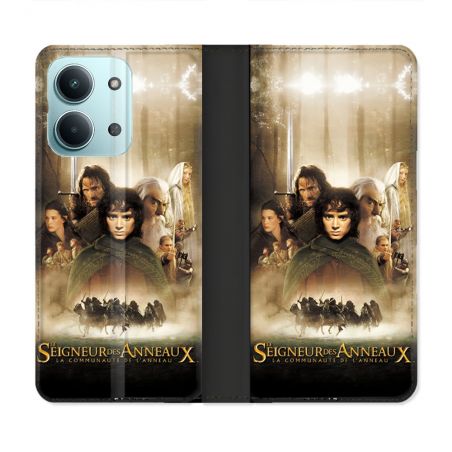Housse Cuir Portefeuille Pour Xiaomi Redmi 17C 5G Le seigneur Des Anneaux Affiche