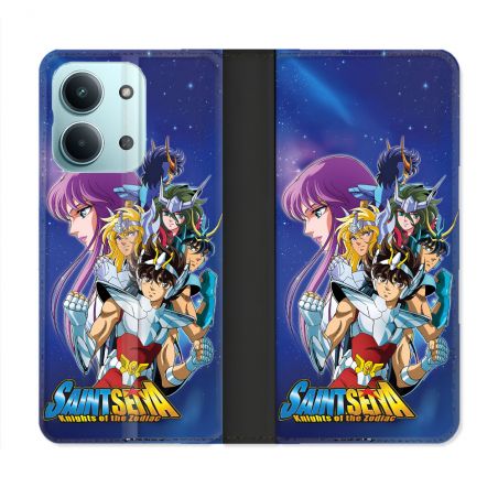 Housse Cuir Portefeuille Pour Xiaomi Redmi 17C 5G Les Chevaliers Du Zodiaque