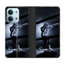 Housse Cuir Portefeuille Pour Xiaomi Redmi 17C 5G Sport Boxe Poing