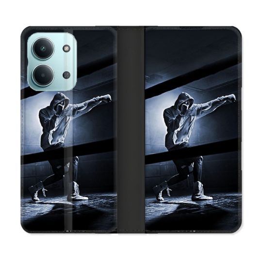 Housse Cuir Portefeuille Pour Xiaomi Redmi 17C 5G Sport Boxe Poing